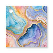 Märkre för färgstarka Marble Bläck Art Gift