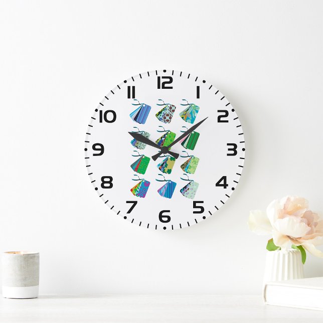 Märkre för färgstarka Mönster-presentationer Stor Klocka (Skapare uppladdad)