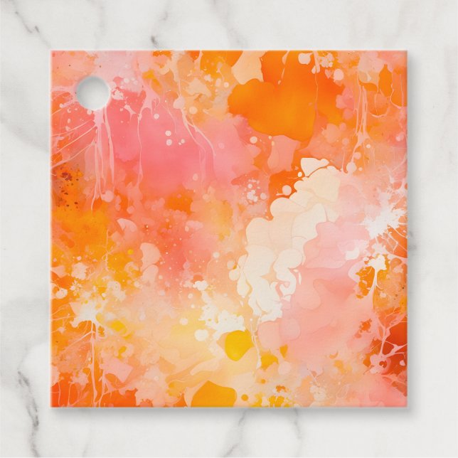 Märkre för färgstarka platterfärger för färggrafik gåvor etiketter (Framsida)