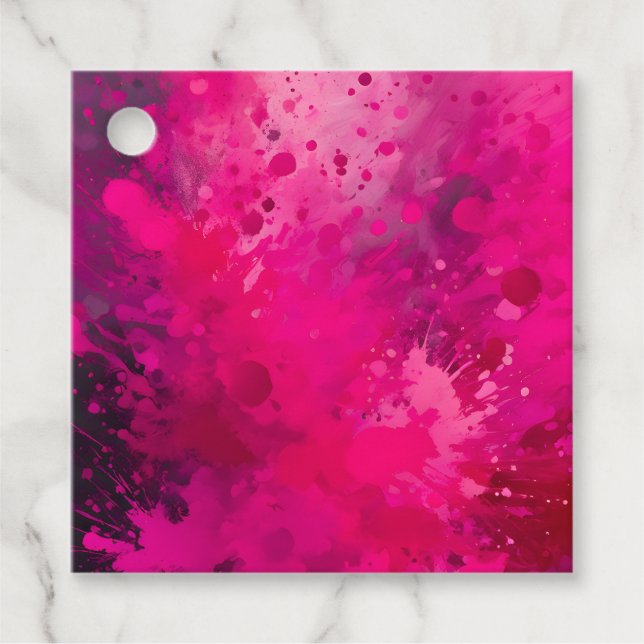 Märkre för färgstarka platterfärger för färggrafik gåvor etiketter (Framsida)