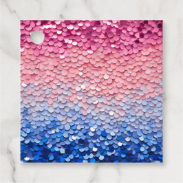 Märkre för färgstarka Sequin Art Gift Gåvor Etiketter