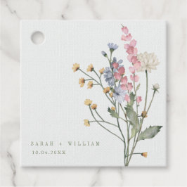 Märkre för favoritblommor gåvor etiketter