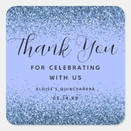 Märkre för favoriter för diamantdammparti fyrkantigt klistermärke