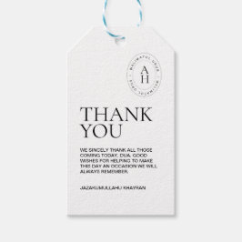 Märkre för favoriter för personlig bröllop presentetikett