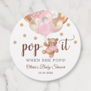 Märkre för favoritgåva för nalle, popup-fönster, b gåvor etiketter