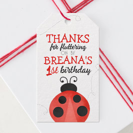 Märkre för favoritgåva från höftfärgen Ladybug Bir Presentetikett