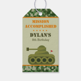 Märkre för favoritgåva från militärarméns Tank Presentetikett