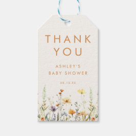 Märkre för favoritgåva från Rustic Wildblomsterbab Presentetikett