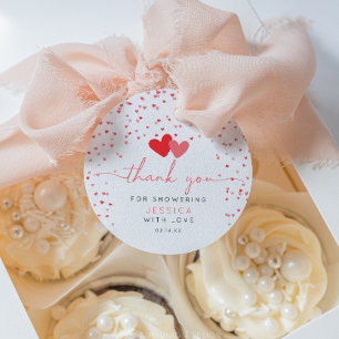 Märkre för favoritgåva från Valentine Baby Shower Gåvor Etiketter