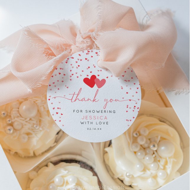 Märkre för favoritgåva från Valentine Baby Shower Gåvor Etiketter (little sweetheart baby shower)