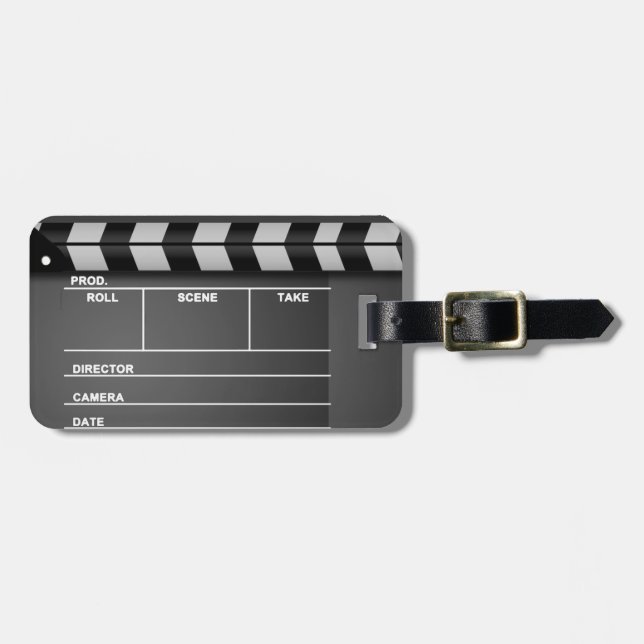 Märkre för filmClapboardbagage Bagagebricka (Horisontell Framsida)