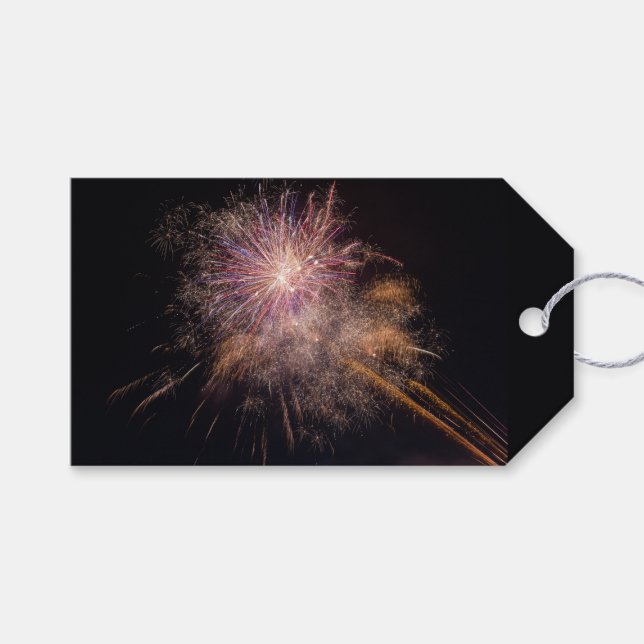 Märkre för Fireworks anpassningsbar-gåva Presentetikett (Framsidan (Horisontell))