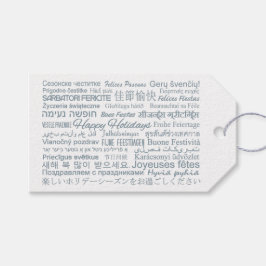 Märkre för flerspråkiga anpassningsbar i Glad helg Presentetikett