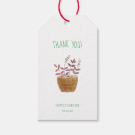 Märkre för florist, blomsterbutik presentetikett