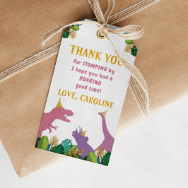 Märkre för Födelsedagsfest av Tack för flickor Presentetikett