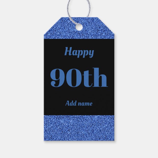 märkre för födelsedagskalender för söt personlig 9 presentetikett (Framsidan)