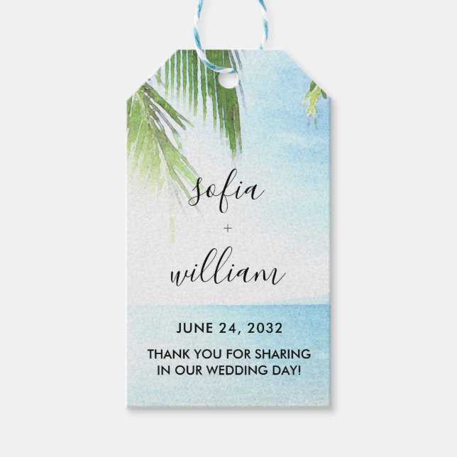 Märkre för förmånliga erbjudanden om tropisk kloss presentetikett (Framsidan)