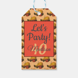 Märkre för frukt och gåvor presentetikett