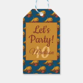 Märkre för frukt och gåvor presentetikett