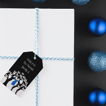 Märkre för gåva av Personlig till Cute Jul Penguin