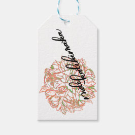 Märkre för gåva för Mele Kalikimaka /Merry jul Presentetikett