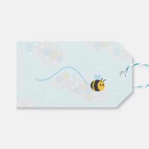 Märkre för gåva från Cute lycklig-bin Presentetikett
