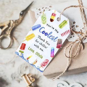Märkre för gåva från höftfärgsfärg Popsicle Cream Presentetikett