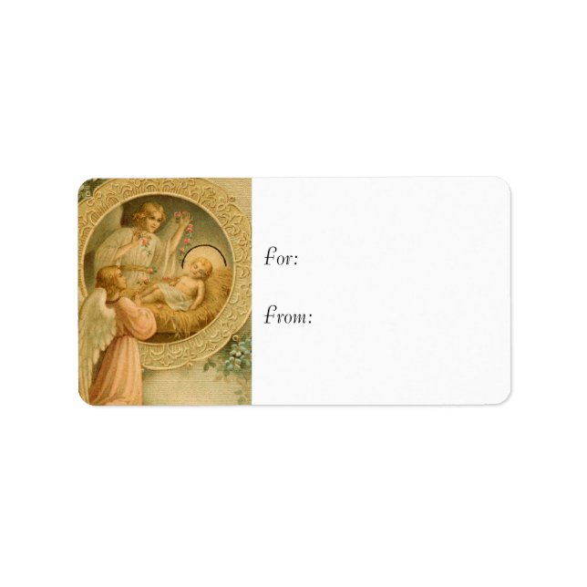 Märkre för gåva: Kärlek kom nedåt Adressetikett (Framsidan)