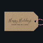 Märkre för glad helg Script Gift Presentetikett<br><div class="desc">Märkre för Helgdag. Lägg till din egen text och färg efter behov. Matchande objekt som är tillgängliga i vår Glad helg-samling.</div>
