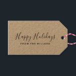 Märkre för glad helg Script Gift Presentetikett<br><div class="desc">Märkre för Helgdag. Lägg till din egen text och färg efter behov. Matchande objekt som är tillgängliga i vår Glad helg-samling.</div>