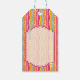 Märkre för Glatt vattenfärgsutskrift för personlig Presentetikett