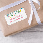 Märkre för glatta Stollig Helgdag Gift Adressetikett<br><div class="desc">Personlig helgdag-märkre-klistermärken med en färgstark blommigt gräns för att samordna med vår Glatta Stollig-samling. Använda designen verktyg om du vill lägga till ett foto,  ändra bakgrunden till färg eller redigera texten typsnitt och färger om du vill skapa en unik design av ett slag.</div>