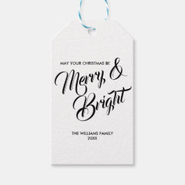 Märkre för god jul och Helgdag Presentetikett