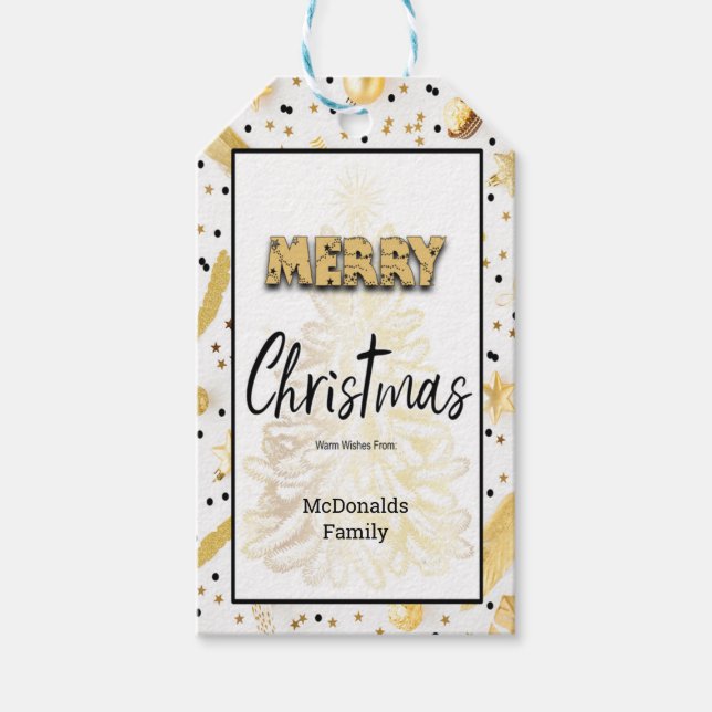 Märkre för God jul som säljer mest Presentetikett (Framsidan)