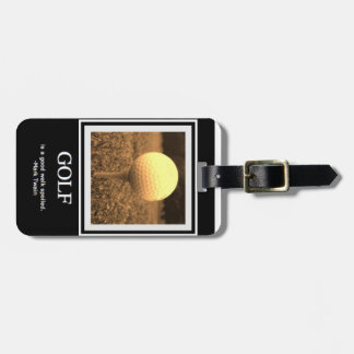 Märkre för Golfcitationsteckenbagage Bagagebricka