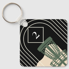 Märkre för golfplatta nyckelring