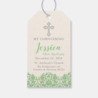 Märkre för Grönt av religiösa Presentetikett