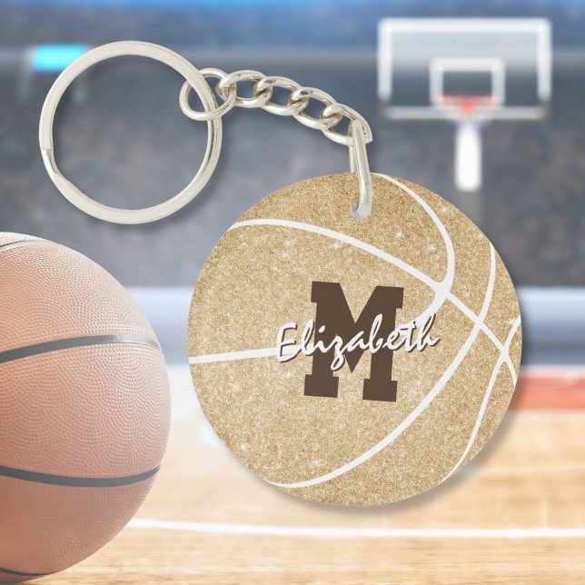 märkre för guld med monogrammerad basketsäck (Skapare uppladdad)