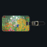 Märkre för Gustav Klimt blomsterträdgårdbagage Bagagebricka<br><div class="desc">Märkre för Gustav Klimt blomsterträdgårdbagage. Oljemålning på kanfas från 1907. Avslutat under hans guld- arrangera gradvis, blomsterträdgården är en av Klimts mest berömd landskap målningar. Sommarfärgerna brister framåt i detta arbete med en härlig blandning av orangen, rött som är purpurfärgad, blått, rosor, och vit blomstrar. En underbar gåva för fläktar...</div>