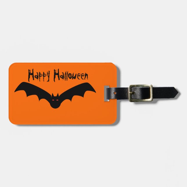Märkre för Halloween fladdermössbagage Bagagebricka (Horisontell Framsida)
