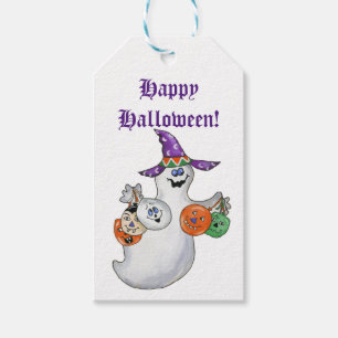 Märkre för Halloween spökegåva Presentetikett