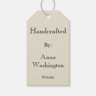 Märkre för handgjord personlig presentetikett