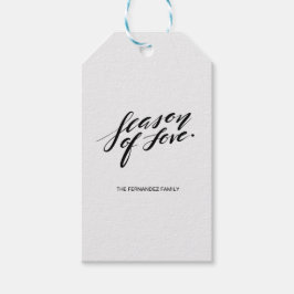 märkre för handskript för kärlek-gåva presentetikett