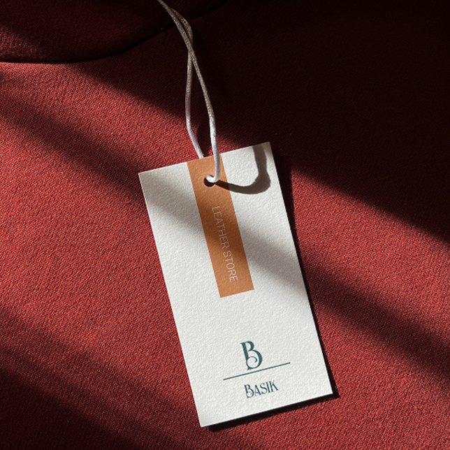 Märkre för hängning av modern Elegant Calligraphy  Litet Visitkort (Modern Elegant Calligraphy Script Hang Tag)