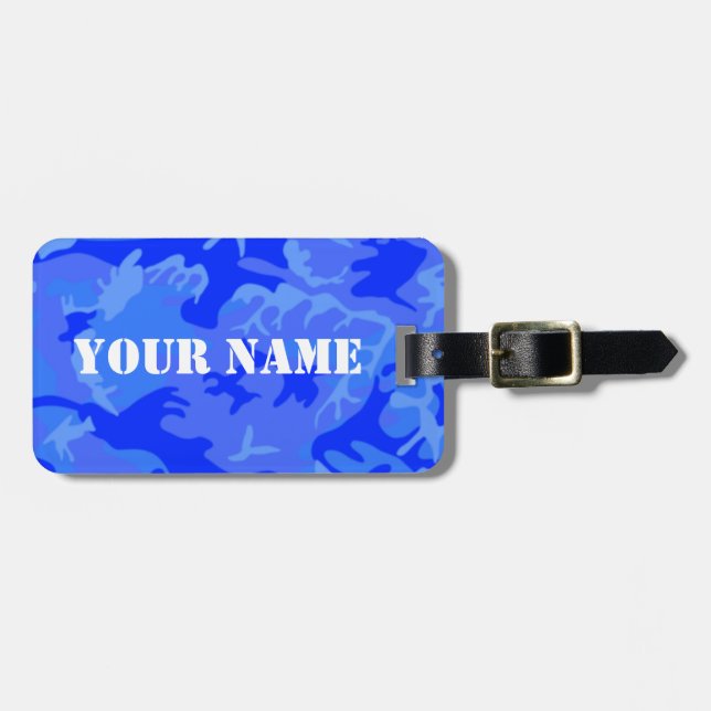 Märkre för havblåttCamo bagage Bagagebricka (Horisontell Framsida)