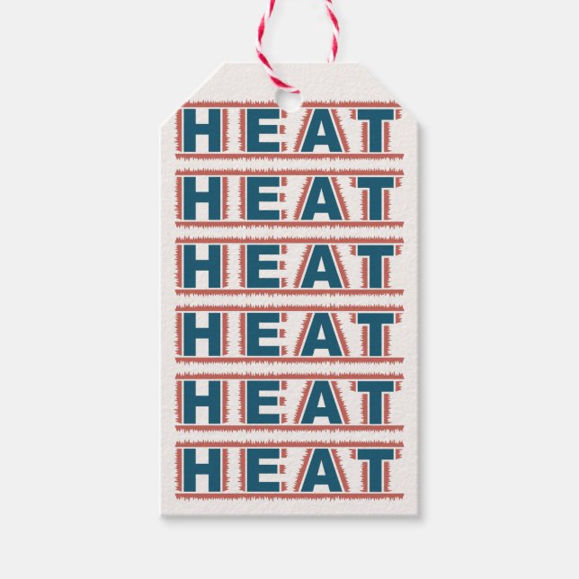MÄRKRE för HEAT-anpassningsbar Presentetikett (Framsidan)
