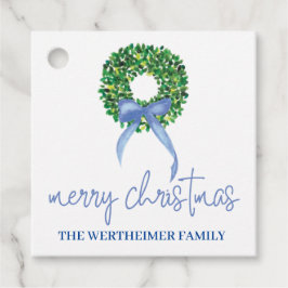 Märkre för Helgdag Blue WAN Gåvor Etiketter