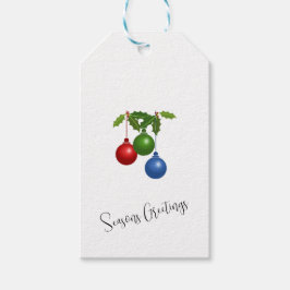 Märkre för helgdag- och hollyskorgen presentetikett