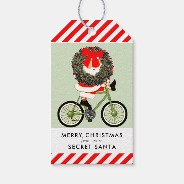 Märkre för hemliga jultomteidéer presentetikett (Framsidan)