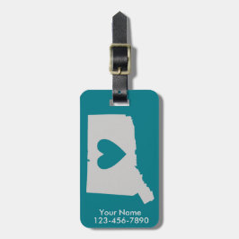 Märkre för hjärtaConnecticut statlig beställnings- Bagagebricka